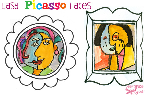 588x386 Picasso Faces Art Projects For First Grade Deep Space Sparkle
