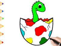 200x150 Dinosaur Eggs Coloring