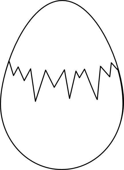 432x592 Easter Eggs Clipart Line Drawing Free Clip Art Stock