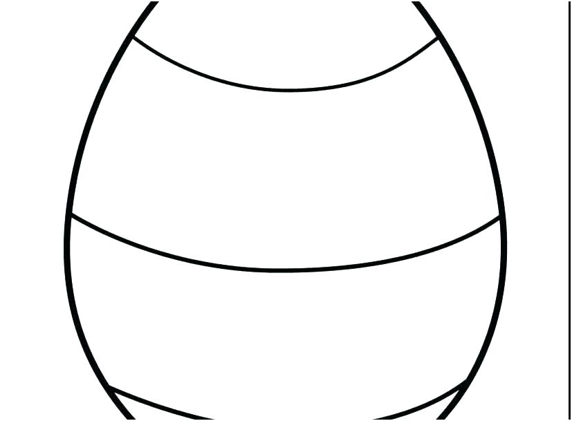827x609 Printable Egg Template Blank Easter Pattern