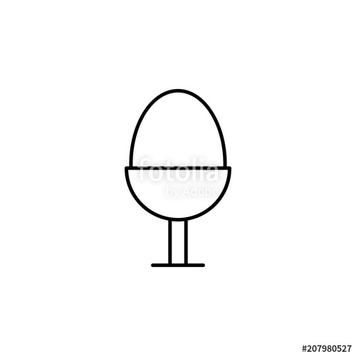 500x500 Egg Outline Icon Element Of Kitchen Tools Icon For Mobile Concept