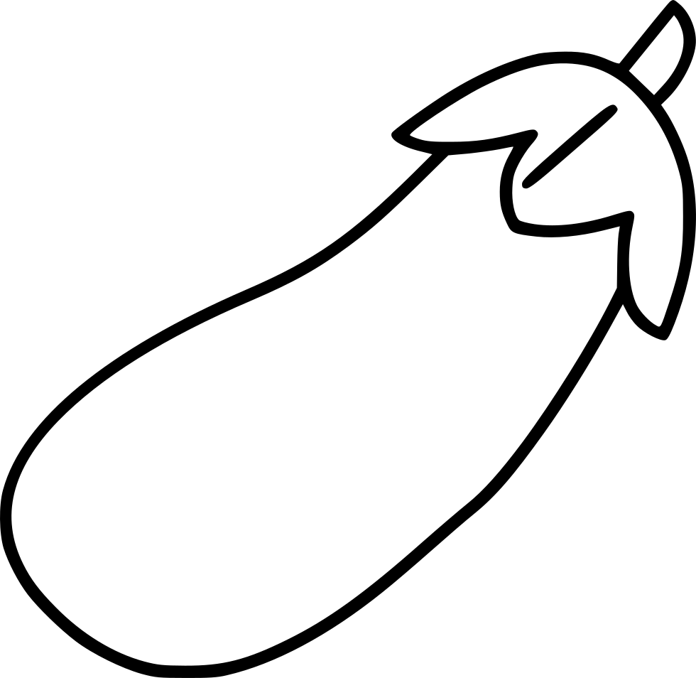 980x954 Eggplant Line Drawing Transparent Png Clipart Free Download