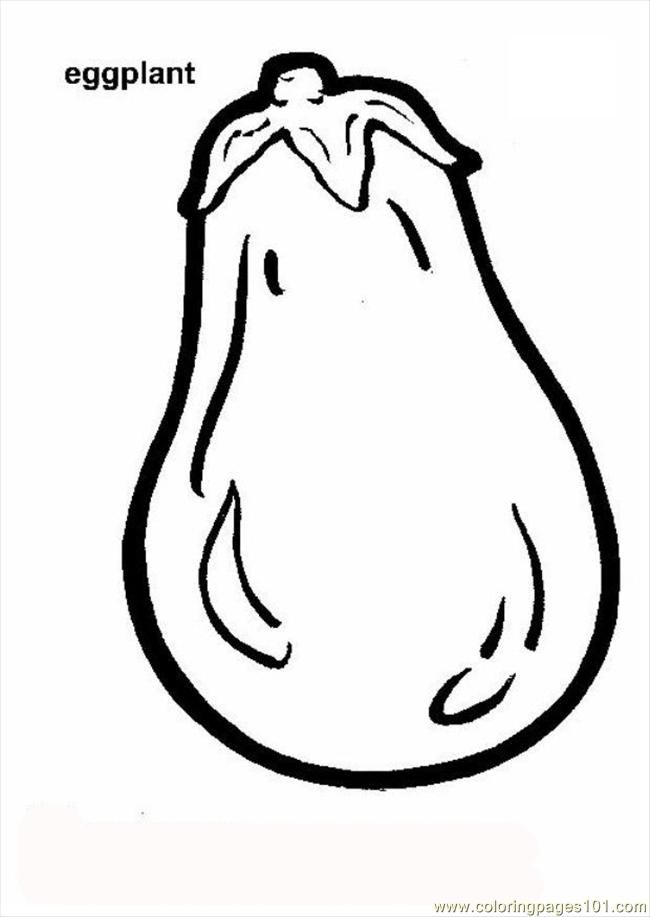 650x917 Pages Photo Eggplant Coloring Page