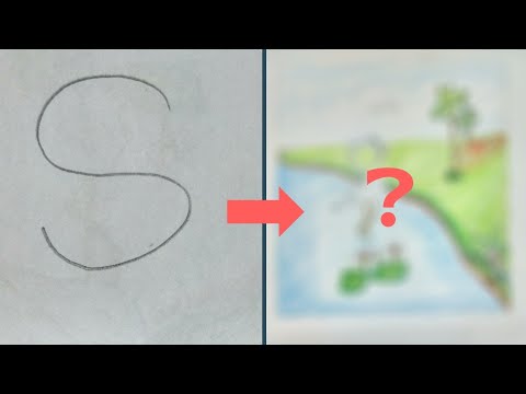 480x360 How To Draw A Beautiful Sceneryhow To Draw Egretheron Drawing