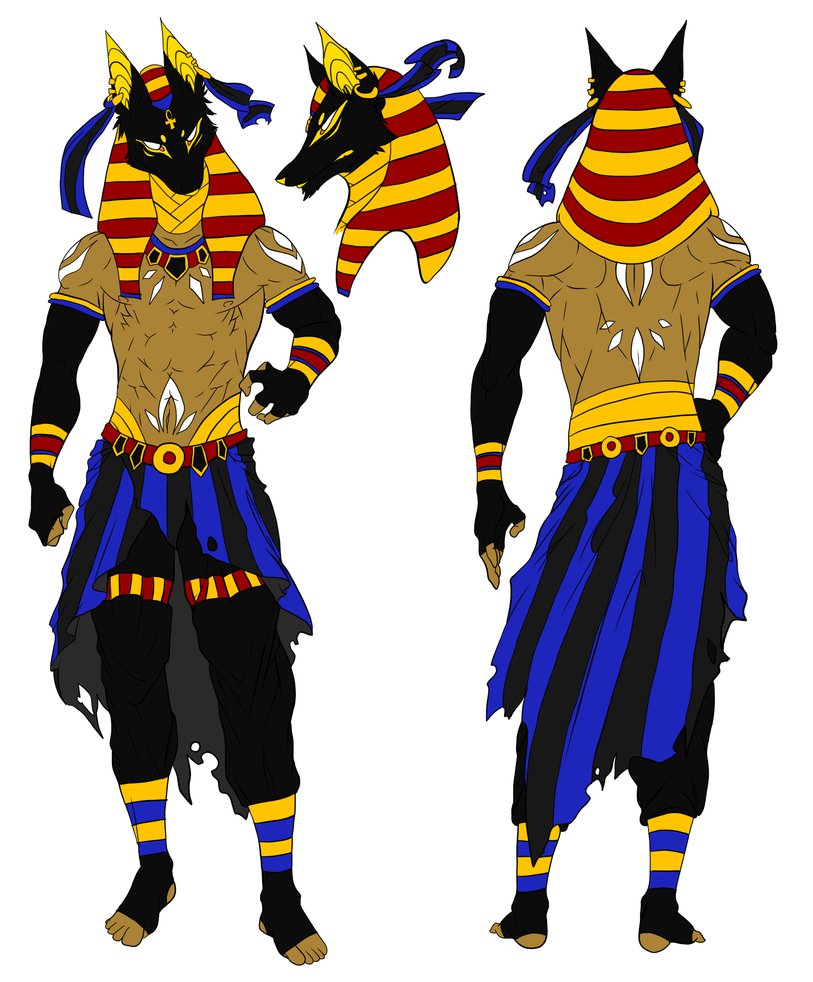 813x982 How To Draw Egyptian God Anubis