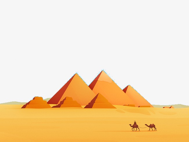 650x487 egyptian pyramids, desert, camel, civilization png image