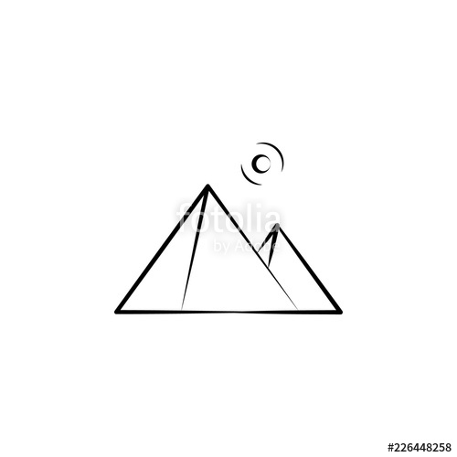 500x500 Pyramids Of Egypt Icon Element Of Landscape Icon For Mobile