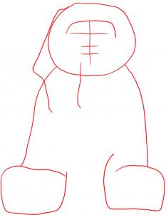 233x302 How To Draw An Egyptian Sphinx, Step