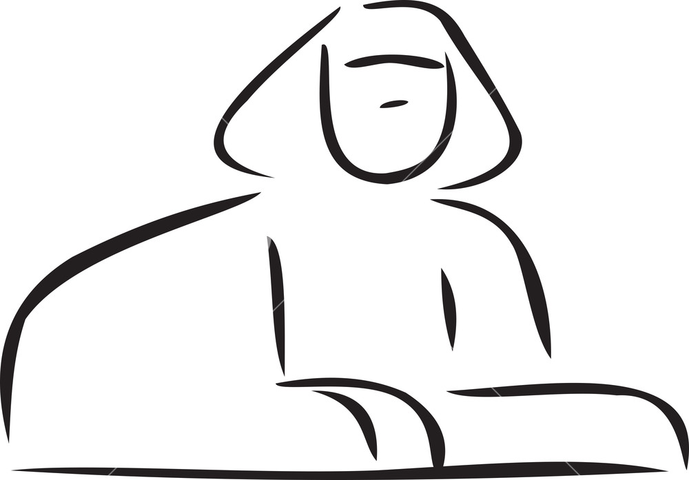 1000x697 Illustration Of An Egyptian Sphinx Royalty Free Stock Image