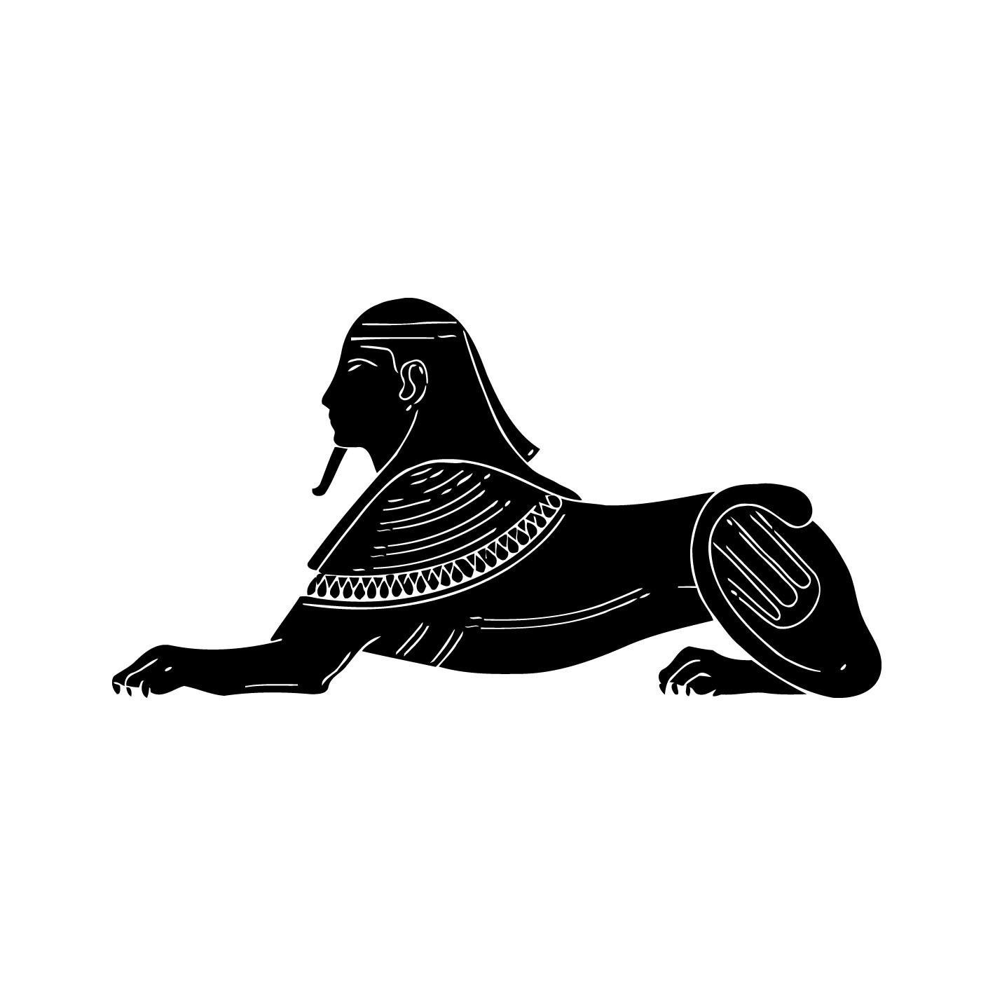 1400x1400 Shop Egyptian Sphinx Vinyl Wall Art Decal
