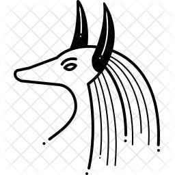 256x256 Egyptian God Icon Of Glyph Style