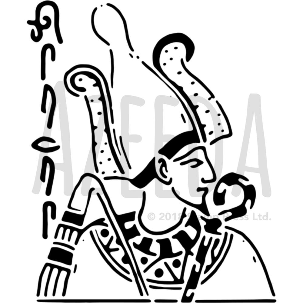 1000x1000 Products 'egyptian Pharaoh' Wall Stencil Template