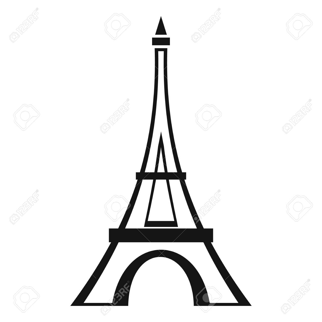 1300x1300 Eiffel Tower Clipart Simple