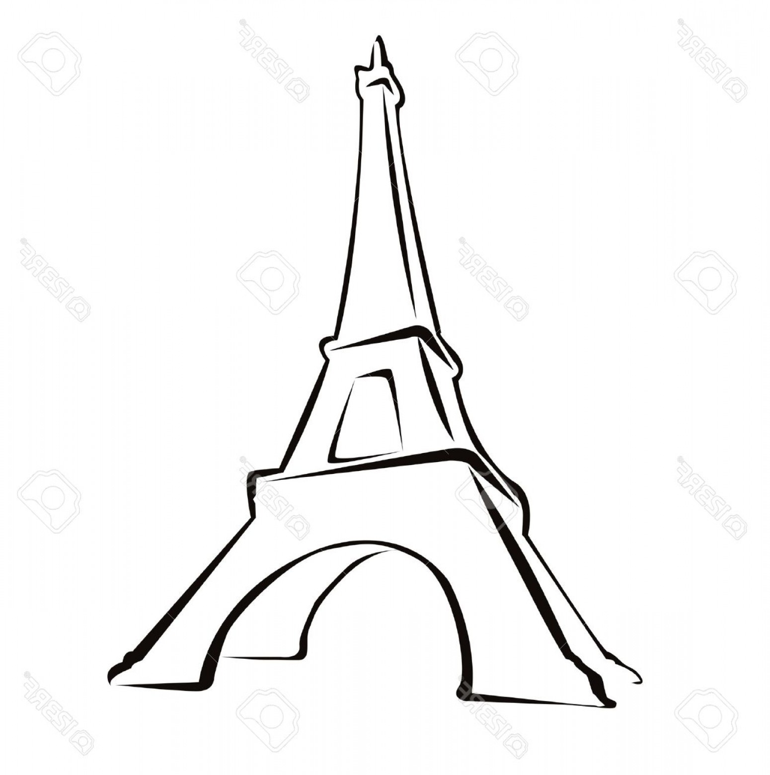 1550x1560 Eiffel Tower Drawing Black And White Soidergi