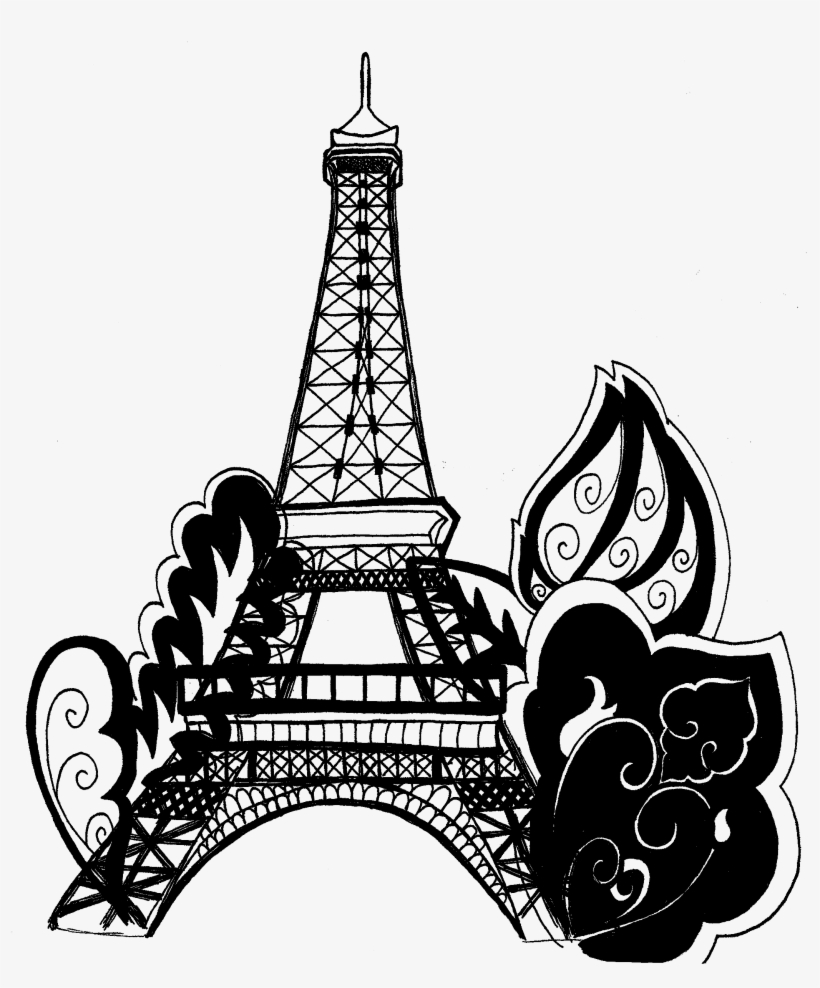 820x988 Free Eiffel Tower Vector
