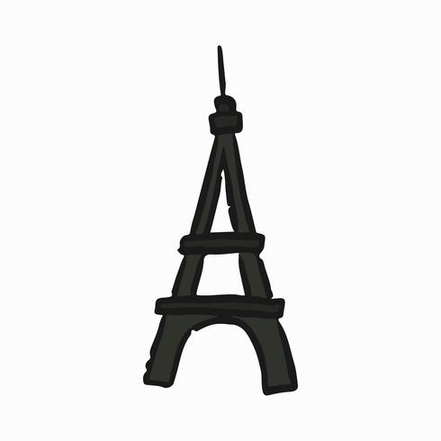 490x490 The Eiffel Tower Doodle Drawing Illustration