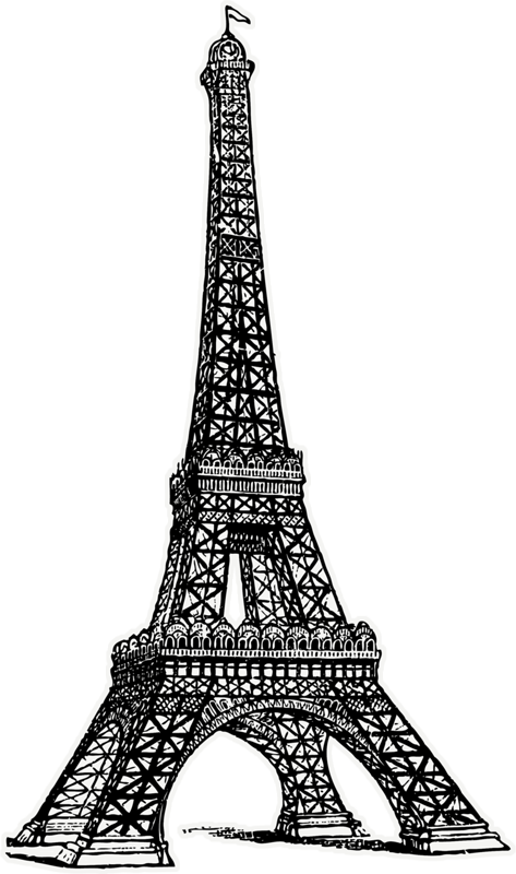 473x800 Eiffel Colouring
