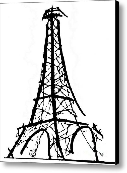 506x690 Eiffel Tower Drawing Black And White Images Pictures