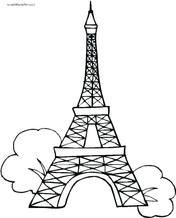 600x742 Eiffel Tower Printables Tower Printable Coloring Pages