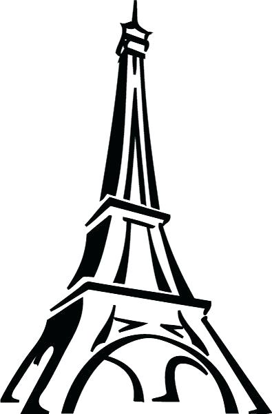 Eiffel Tower Drawing Black And White | Free download on ClipArtMag