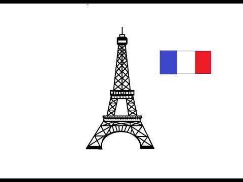 480x360 How To Draw The Eiffel Tower Step
