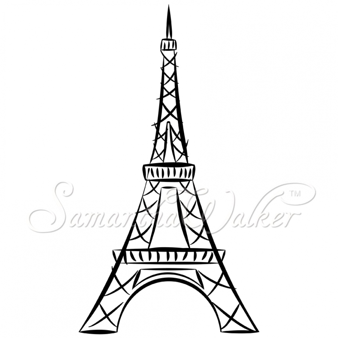1090x1090 Eiffel Tower Drawing Easy These Die Cuts Will Make Great Vinyl