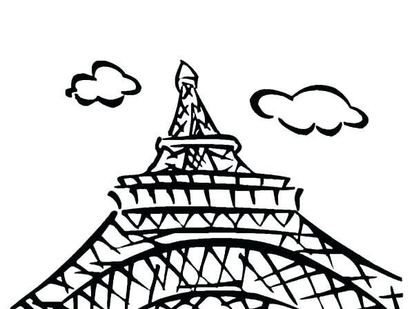 600x448 Eiffel Tower Colouring Sheets Color Pages Coloring Book