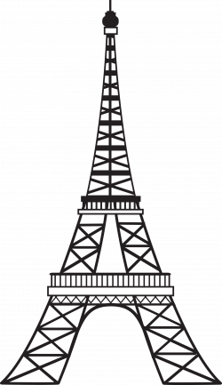 Eiffel Tower Drawing Outline | Free download on ClipArtMag