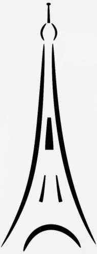 190x494 Eiffel Tower Drawing Black Men's Premium T Shirt Spreadshirt