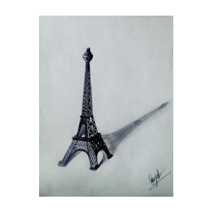 300x300 The Eiffel Tower Drawing