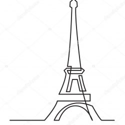250x250 Eiffel Tower Drawing Images Simple Sketch Realistic