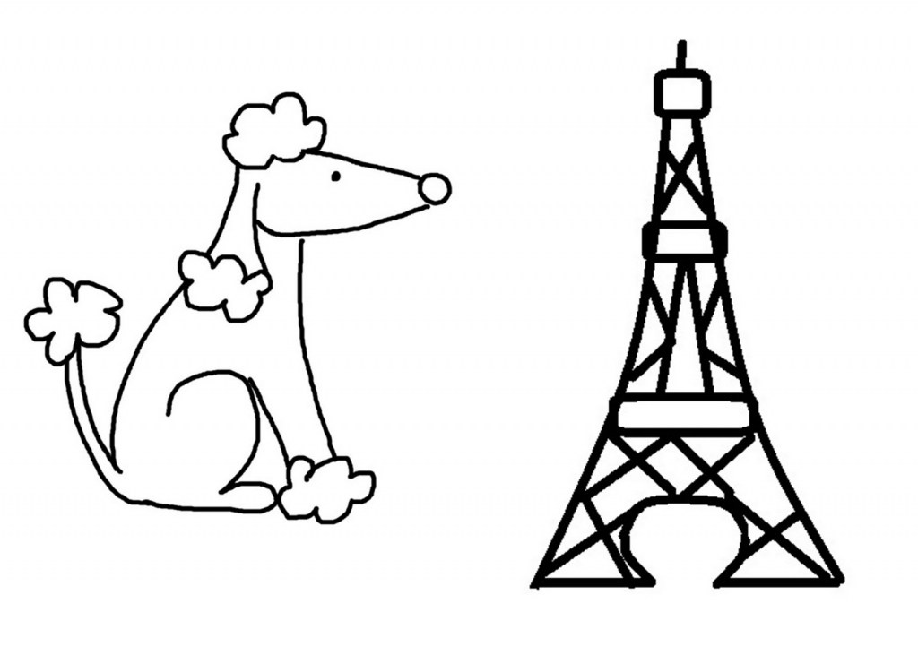 1024x741 Eiffel Tower Easy Drawing Steps