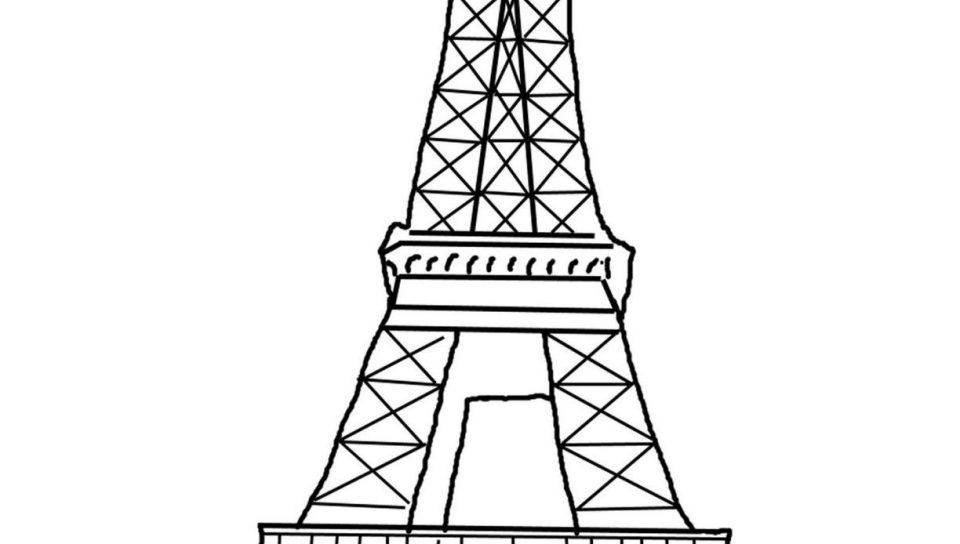 960x544 Astounding Eiffel Tower Coloring