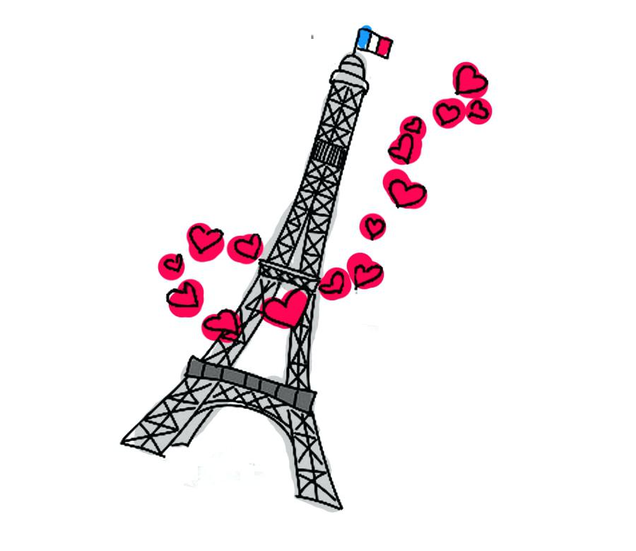 900x780 Eiffel Tower Clipart Drawing Vector Kairafanan