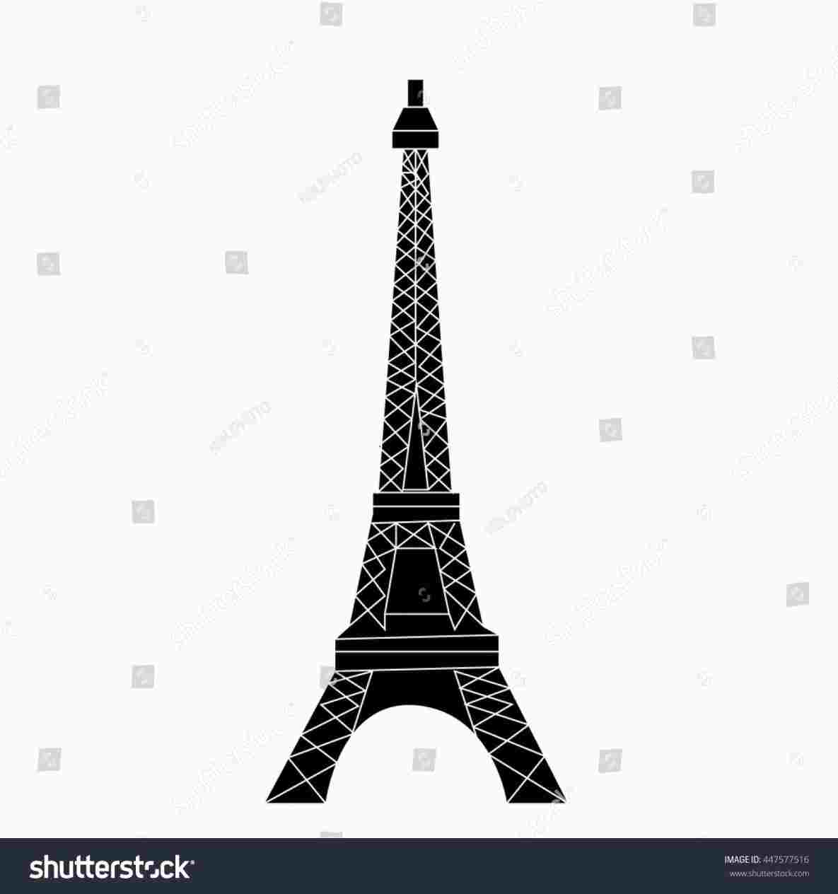 1185x1264 Eiffel Tower Drawing Color