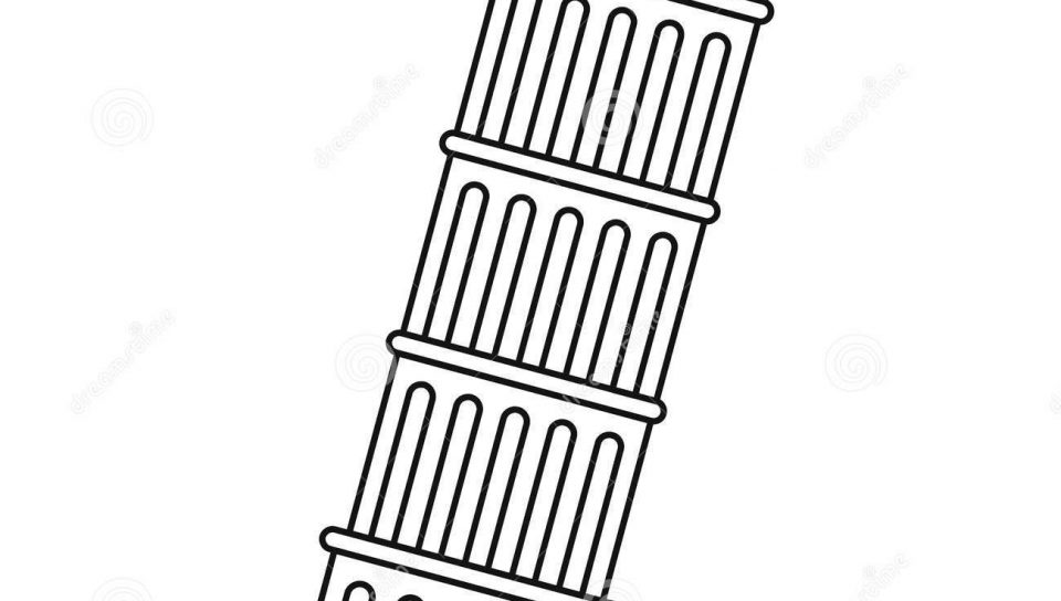 960x544 leaning tower of pisa eiffel clip art png unique drawing coloring
