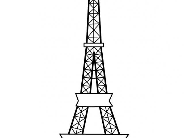 640x480 Drawn Eiffel Tower