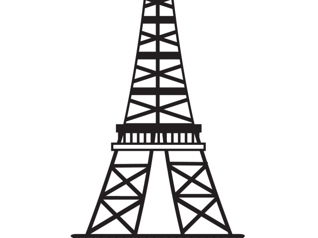 640x480 Drawn Lines Eiffel Tower