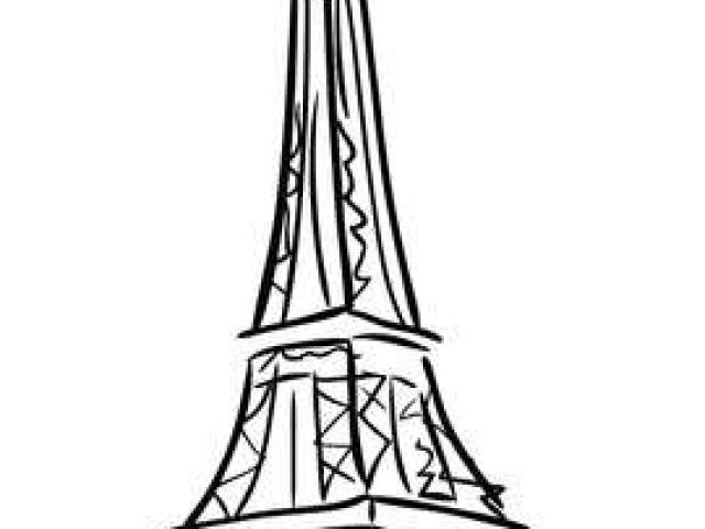 640x480 Eiffel Tower Drawing