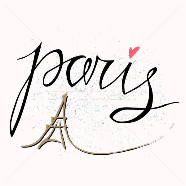 600x600 Paris Vector Hand Drawn Illustration With Eiffel Tower The Hand