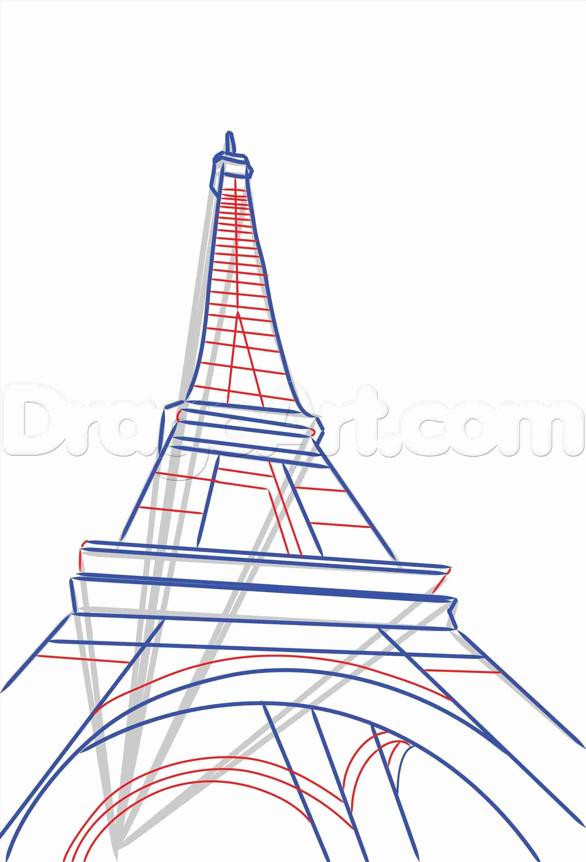 1900x2795 Easy Drawing Eiffel Tower Gdpicture Us