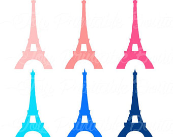 340x270 Eiffel Tower Drawing Etsy