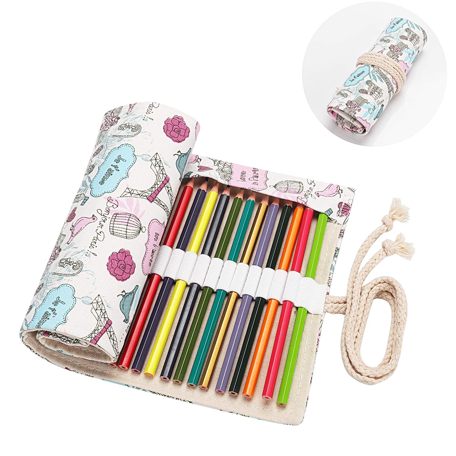 1500x1500 Molshine Canvas Pencil Wrap, Pure Handmade, Travel Drawing