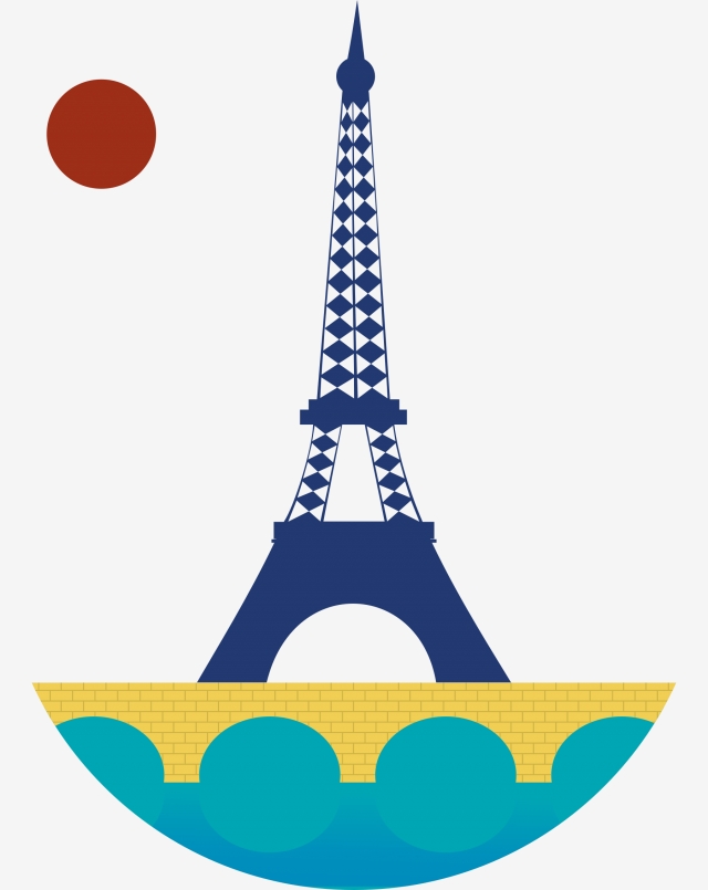 640x805 Eiffel Tower Minimal Eiffel Tower Cartoon Building Simple Building