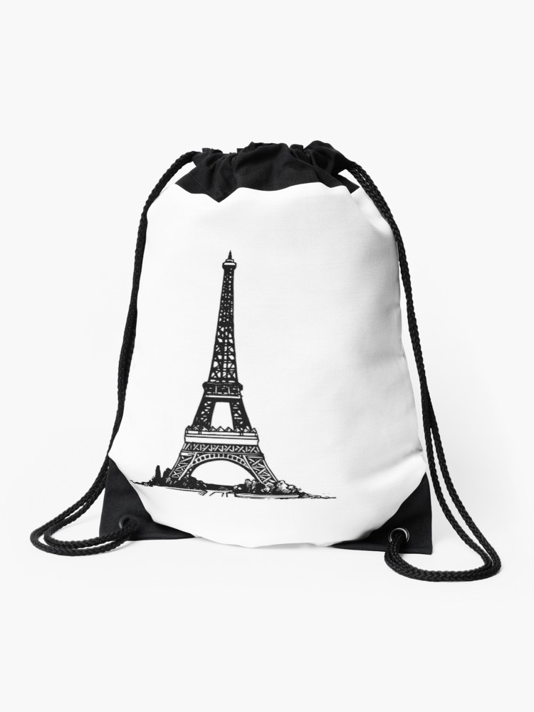 750x1000 Eiffel Tower Simple Drawstring Bag