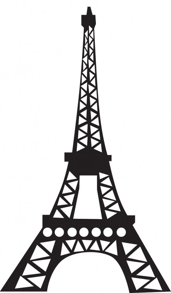 596x1024 Simple Eiffel Tower Clip Art Clipart