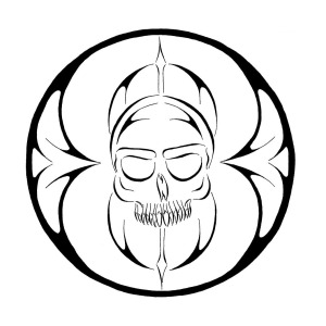 300x300 Eight Ball Skull Drawing