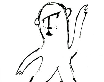 340x270 frog beast hybrid ink drawing number etsy