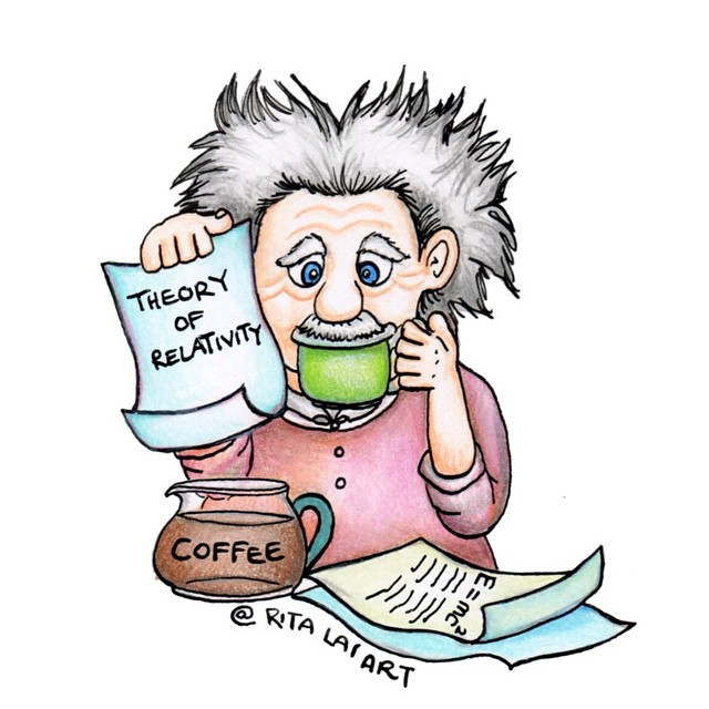 640x640 Einstein Cartoon