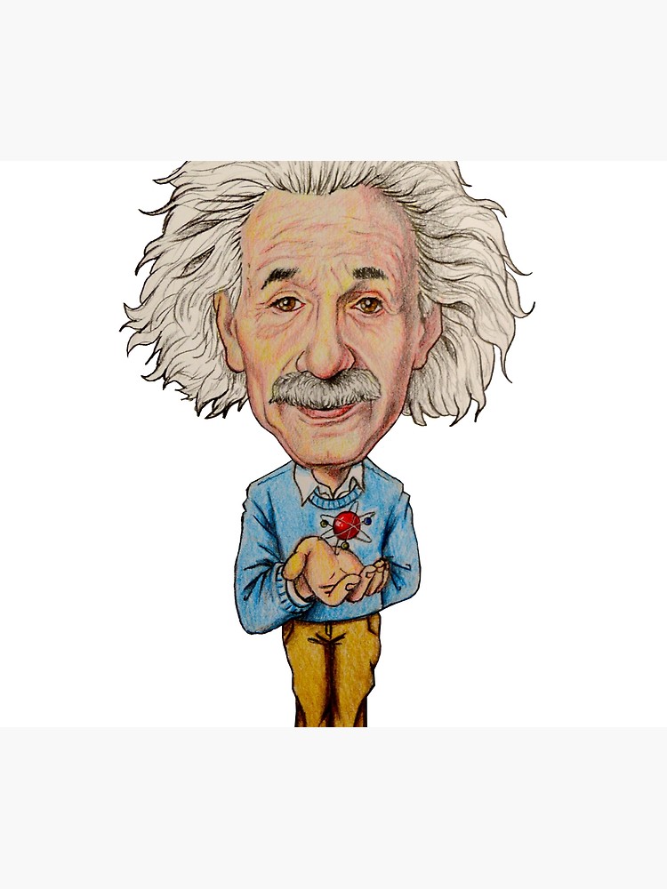 750x1000 einstein caricature wall tapestry